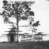 Original swimming pavillion in 1924.